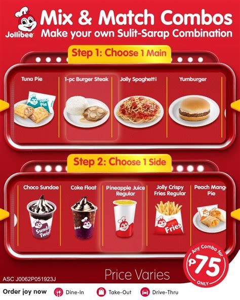 mix and match jollibee delivery|Joy Central .
